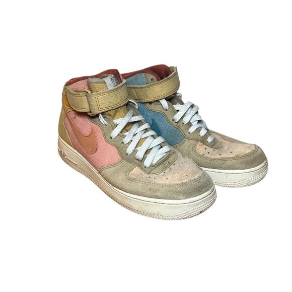 Nike Men's Size 8 Air Force 1 '07 LV8 Next Nature Mid Sun Club - Picture 1 of 8